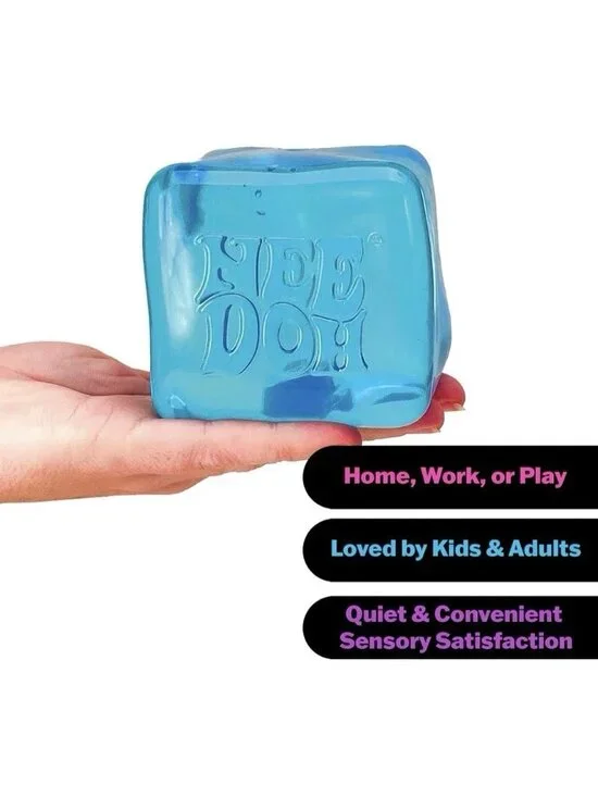 NeeDoh Nice Berg Blue XL Giant Niceberg Solid Squish Cube Ice Block - IN HAND - Picture 4 of 6